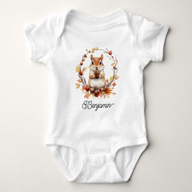 Söt skogsekorre t shirt (Framsida)
