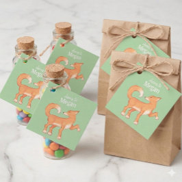 Söt Skogsräv Skål till Megan Personlig Gåvor Etiketter