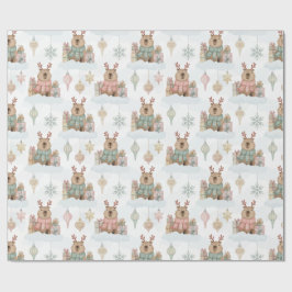 Söt skogsrenhjort Capybara jul  Presentpapper