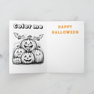 Söt skogstomte halloween kort