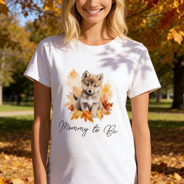 Söt skogsulv Mamma att bli T Shirt (Skapare uppladdad)