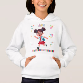 Söt skol flicka ABC 123 lärande illustration T Shirt