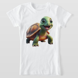 Söt Sköldpadda Barn T-Shirt