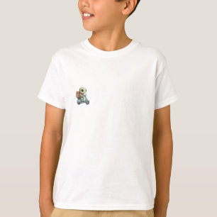 Söt sköldpadda för barn på scooter t shirt