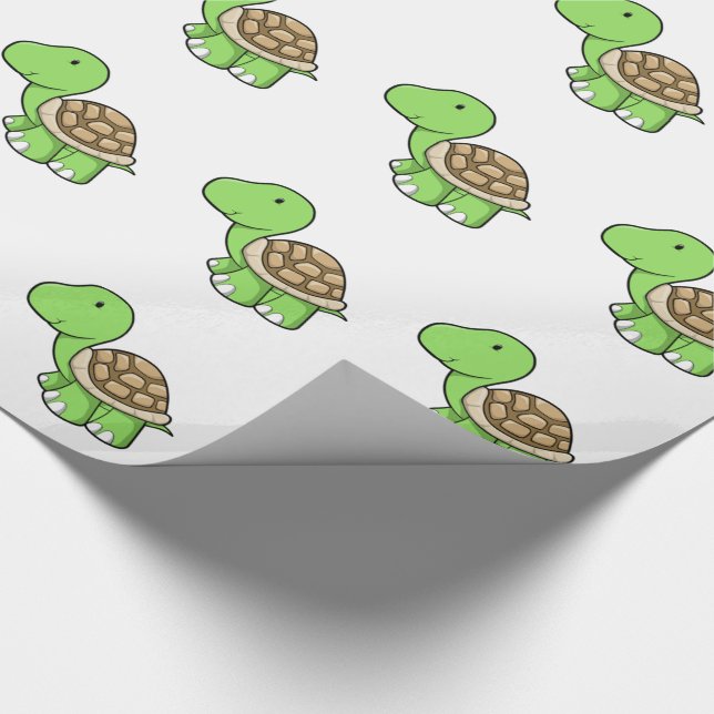 Söt Sköldpadda Presentpapper (Hörn)