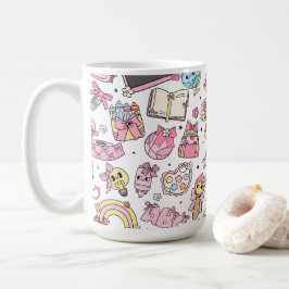 Söt skoltema-kaffekopp kaffemugg