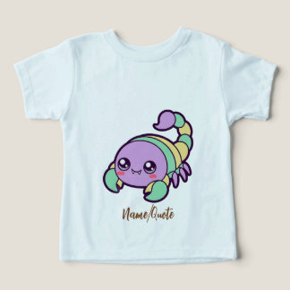 Söt Skorpion Söt Pastell Tecknad Bild T Shirt