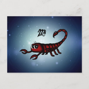 söt Skorpion Vykort
