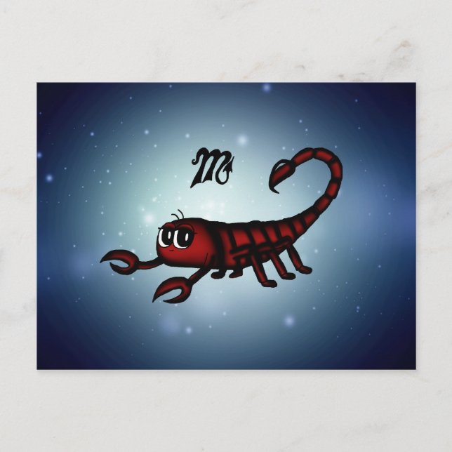söt Skorpion Vykort (Framsida)