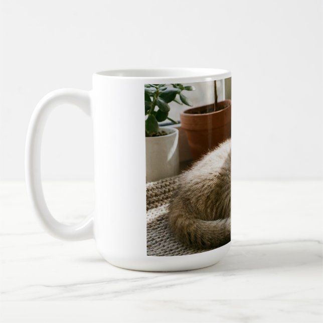 Söt Skotsk Fold Kattmugg - Mysig Kattälskare Kaffe Kaffemugg (Vänster)