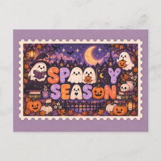 Söt skräck säsong Halloween frimärke vykort