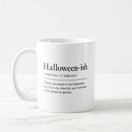 Söt skräckinjagande Halloween-säsong humor present Kaffemugg