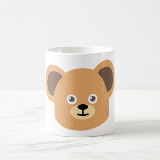 Söt skräddarsydd teddybjörn plysch kaffemugg