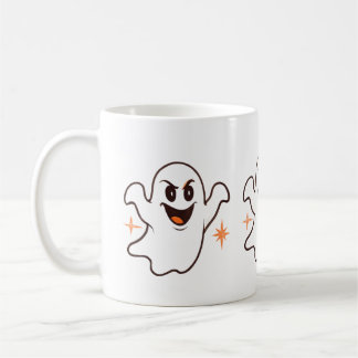 Söt skrämmande spök-ful kaffemugg