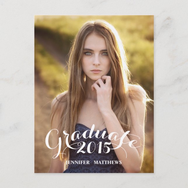 Söt skript | Inbjudan till studentfest (Framsida)