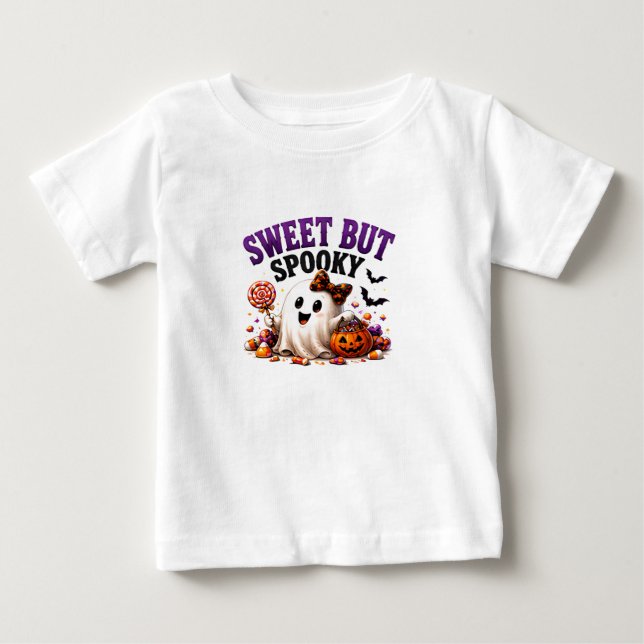 👻 Söt Skum Halloween Godis Citat 🍭 T Shirt (Framsida)