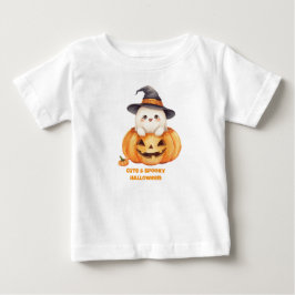 Söt Skum Halloween Spök Halloween Pumpa Småbarn T Shirt