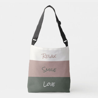 Söt Slappna av Smile Kärlek Body Tote Bag Axelväska