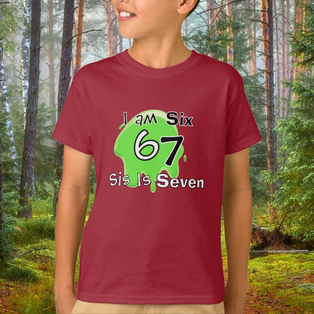 Söt Slim Grön 6 7 Personlig T-Shirt för Barn (Skapare uppladdad)