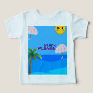 Söt småbarns beach t-shirt – Solig sommar ocean