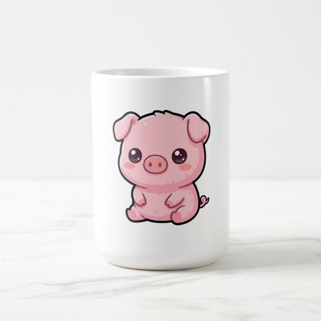 Söt smågris-mugg kaffemugg (Center)