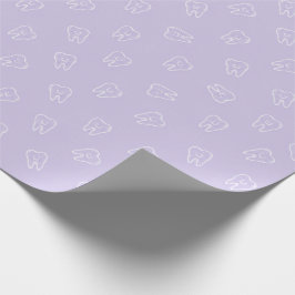 Söt Smileys Tand Inpackningspapper - Lavendel Presentpapper