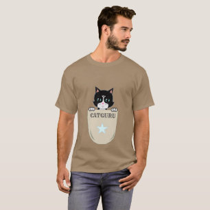 Söt Smokingkatt Guru T Shirt