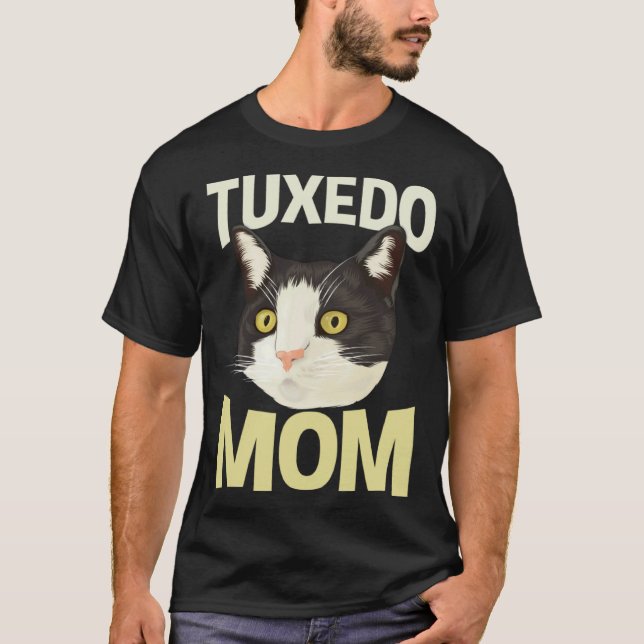 Söt Smokingkatt Mamma Kitty Mor Djur T Shirt (Framsida)