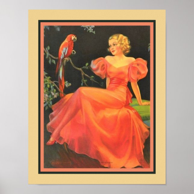"Söt Snälla" Art Deco 1930 Poster (Framsidan)