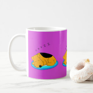 Söt snarka valphundmugg kaffemugg