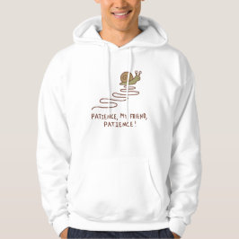 Söt Snigel Tålamod Motiverande Citat Hoodie