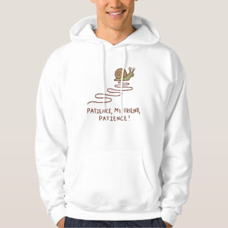 Söt Snigel Tålamod Motiverande Citat Hoodie