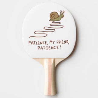 Söt Snigel Tålamod Motiverande Citat Pingisracket