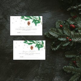 Söt snöflinga kottar blöja lotteri baby shower tilläggskort