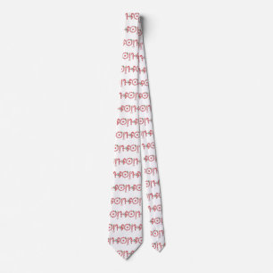Söt snöflinga-textdesign med ordet HO! Slips