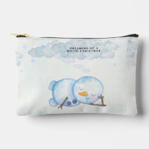 Söt snögubbe-myntväska