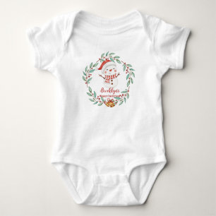 Söt snöman jul vinter Onederland födelsedag T Shirt