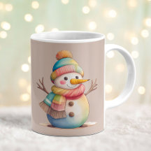 Söt Snöman Låt Det Snöa