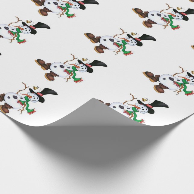 Söt snöman presentpapper (Hörn)