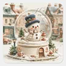Söt snöman snöglob