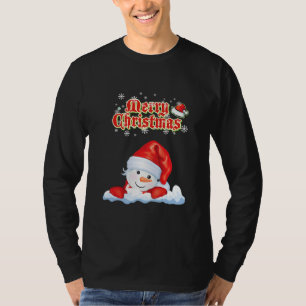Söt snöman vinter God jul 2021  T Shirt