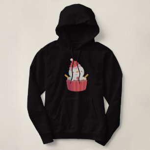 Söt Snömann Cupcake Rolig T Shirt