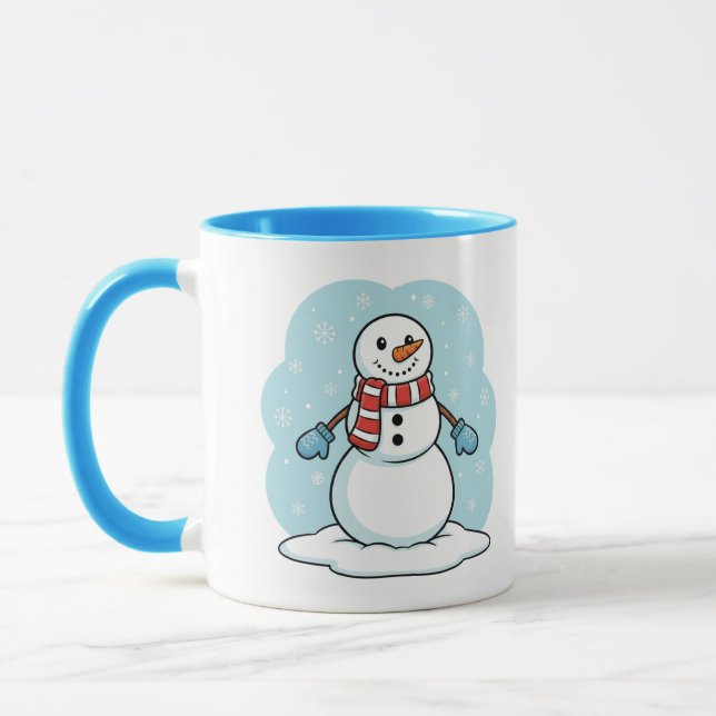 Söt Snömannemugg Mugg (Vänster)