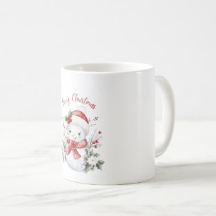 Söt snömannen julmugg kaffemugg