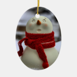 Söt snömannen ornament