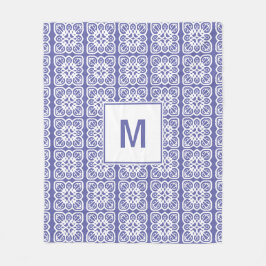 Söt Snöre Monogram Fleecefilt