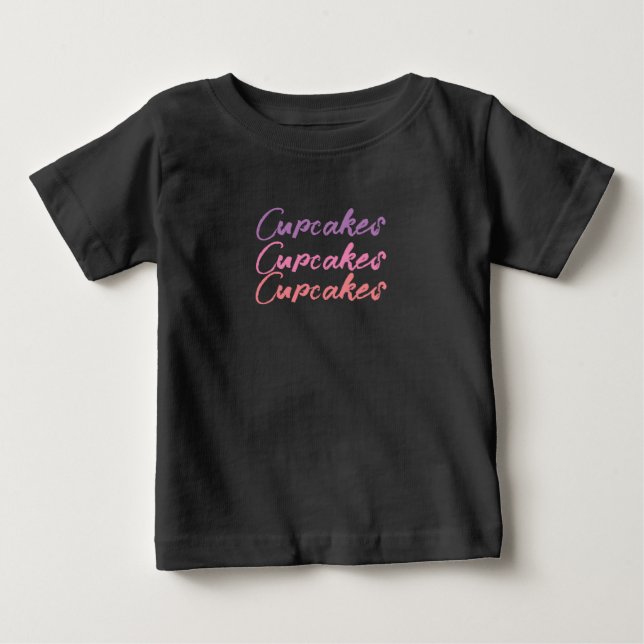Söt snygg fin sockerkaks baby t-shirt (Framsida)