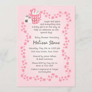 Söt socker & kryddig baby shower-inbjudan inbjudningar