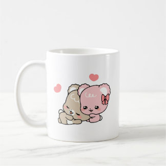 Söt socker unge hugs kärlek kaffemugg