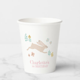 Söt sockerkanin djur 1-års födelsedagsfest